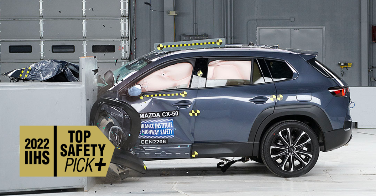 New Mazda CX-50 Earns IIHS TOP SAFETY PICK+ Award