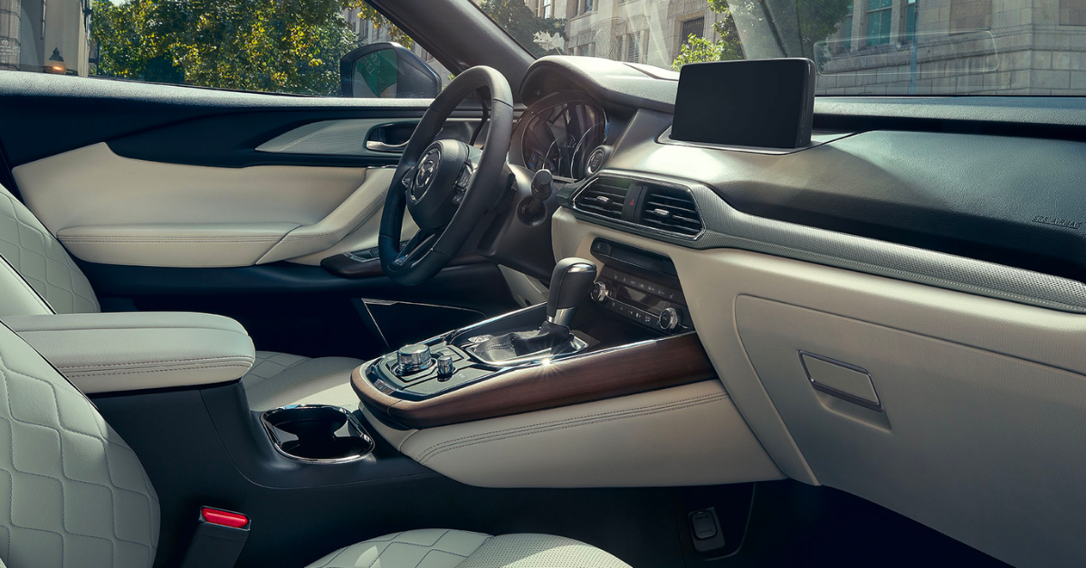 Nappa Leather-Trimmed Seats in 2023 Mazda CX-9 